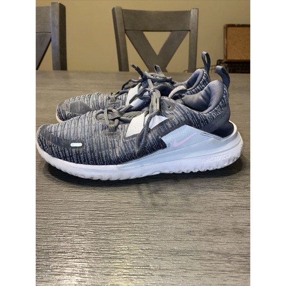 Nike Women's Renew Arena AJ5909-011 Running Training Shoes Grey Pink White Sz7 - Picture 3 of 7